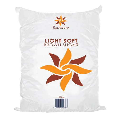 Sucranna Soft Light Brown Sugar - 25KG - Kent Foods Direct